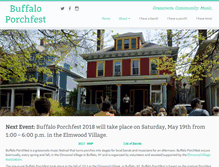 Tablet Screenshot of buffaloporchfest.org